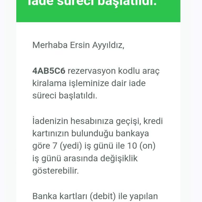 Enuygun.com Araç Kiralama Olayı