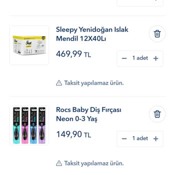 Baby Mall Sepette Farklı Ödemede Farklı Fiyat Saçmalığı
