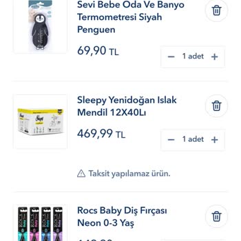Baby Mall Sepette Farklı Ödemede Farklı Fiyat Saçmalığı