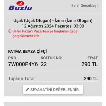 Buzlu Turizm Buzlu Otobüsü Çok Kötü