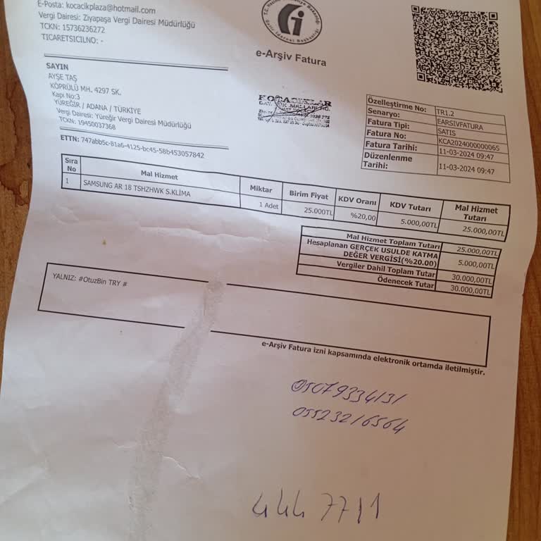 Samsung Klimadan Ve Servisten Şikayetçiyim