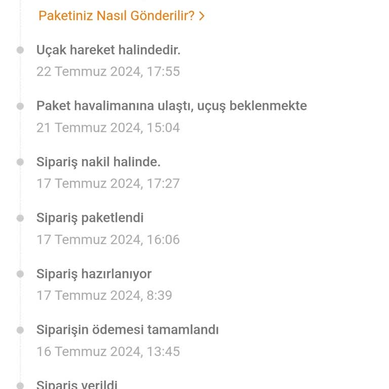 Temu Havaalanında Kalan Gelmeyen Sipariş