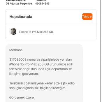 Hepsiburada Kusurlu İphone 15 Promax (ölü Piksel)