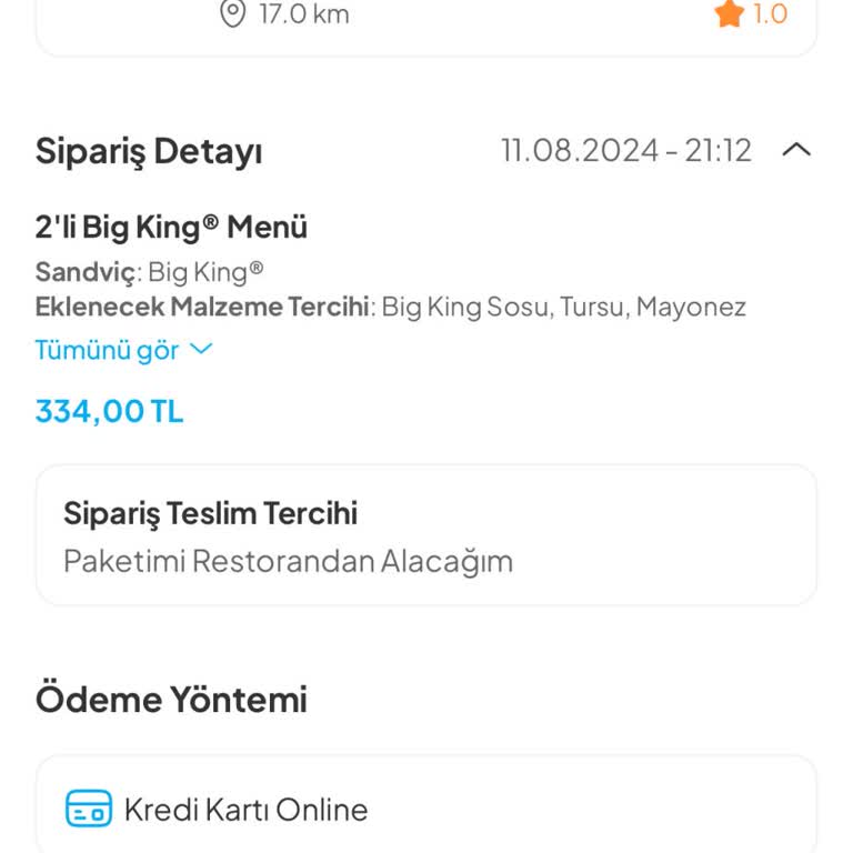 Burger King Siparişim Teslim Edilmemesine Rağmen Teslim Edildi Gözüküyor