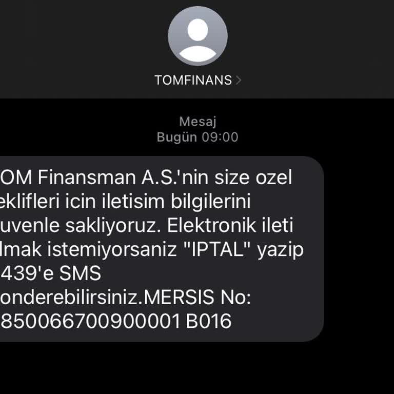Hadi - TOMBANK İzinsiz Üyelik Ve SMS Sorunu