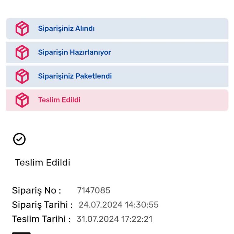 İyi Kargo Sipariş Teslim Edilmedi