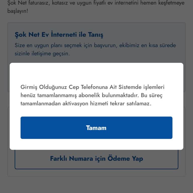 Şok Net İnternet Hizmeti Çözüme Ulaşmıyor