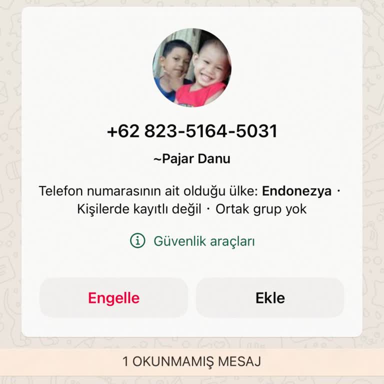 WhatsApp Bilinmeyen Mesaj Ve Hesap Bilgileri Hakkında Şikayet