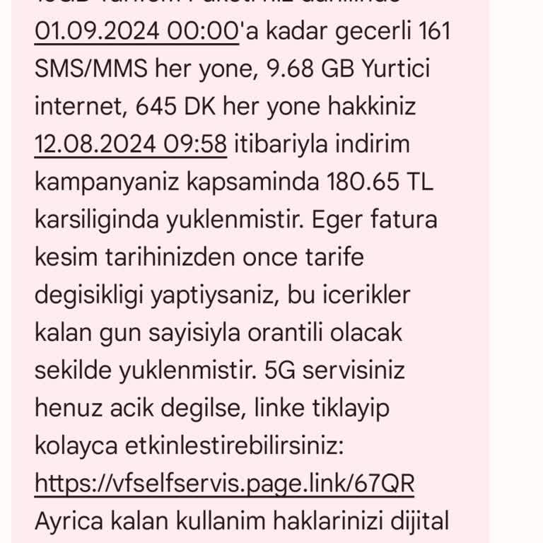 Vodafone İzinsiz Tarife Değişikliği ve Müşteri Hizmetleri Sorunu