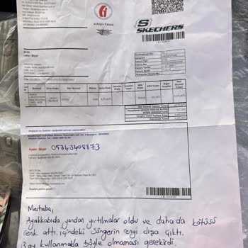 Skechers D'LİTES 3 Ay İçinde YIRTILMA-RENK Bozulması