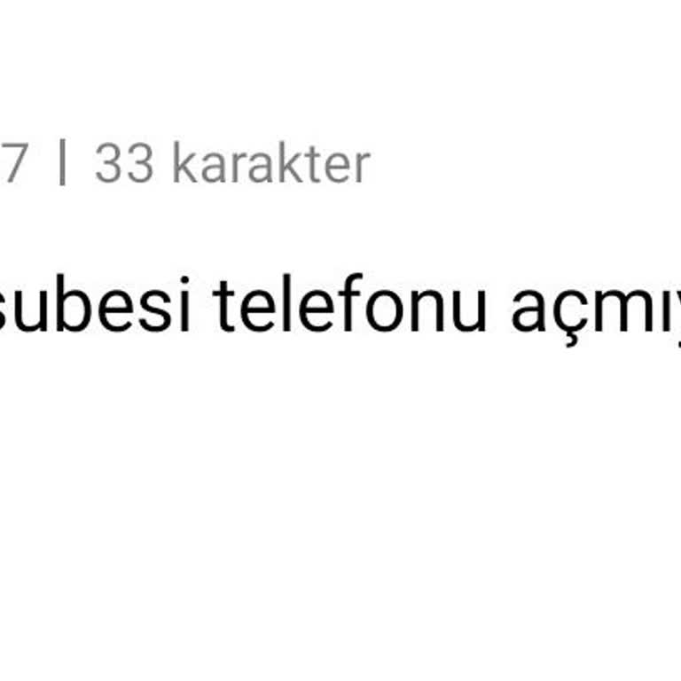 ING Bank Telefon Bakmıyor