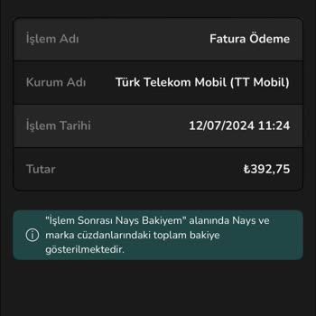 Nays 552,75 TL Paramı Hiç Etti