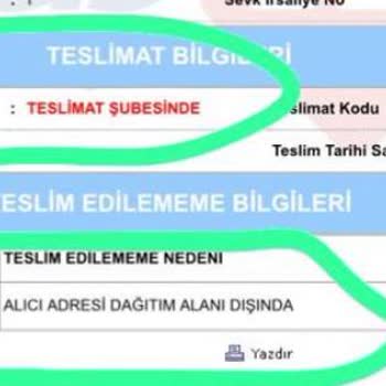 Trendyol Seçtiğim Adrese Ürün Göndermiyor
