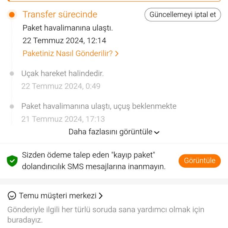 Teslim Edilmeyen MNG Kargom