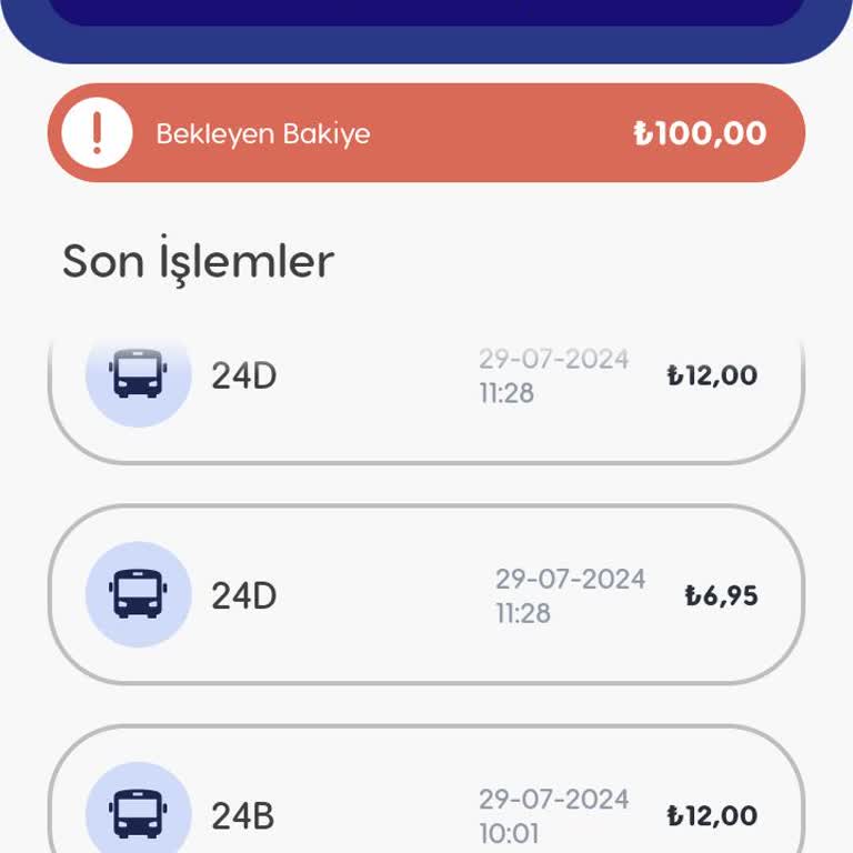 BURULAŞ Kart Bakiye Sorunu