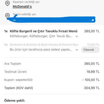 Yemek Sepeti İlgisizliği