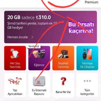 Vodafone 50GB Hediye Kampanyasından Yararlanamama Sorunu