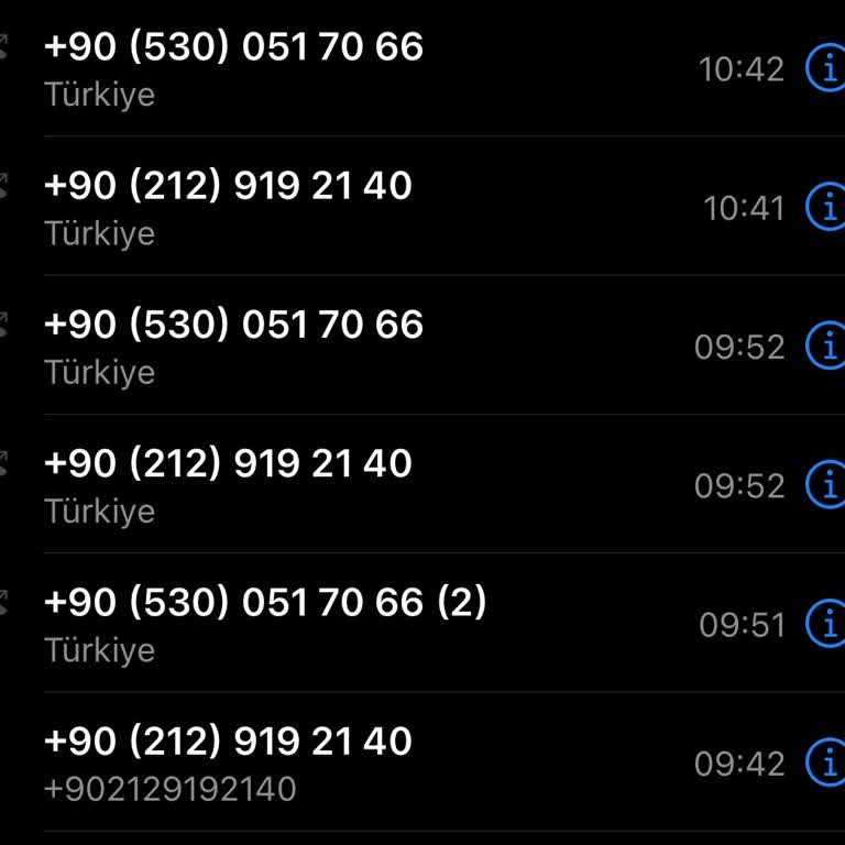 0212 919 21 40 Şüpheli Arama Dikkat