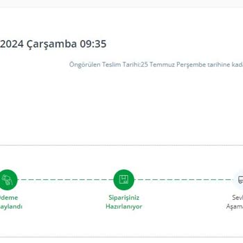 Avansas Teslimi Olmayan Sipariş