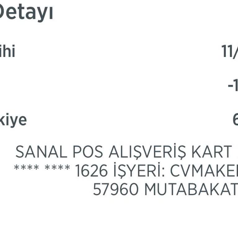 CV Maker Hesabımdan Para Çekti