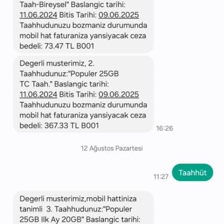 Türk Telekom'dan Haksız Cayma Bedeli Ve Tarife Sorunları