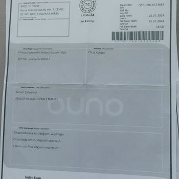 Xiaomi Robot Süpürge Servis Sorunu