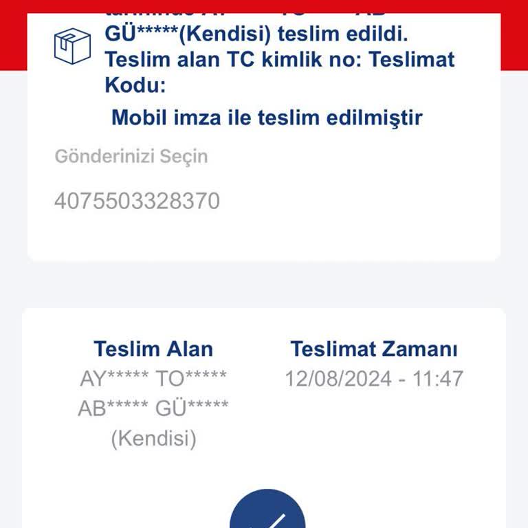 Aras Kargo Kargo Teslimi Ürünü Teslim Etmiyor.
