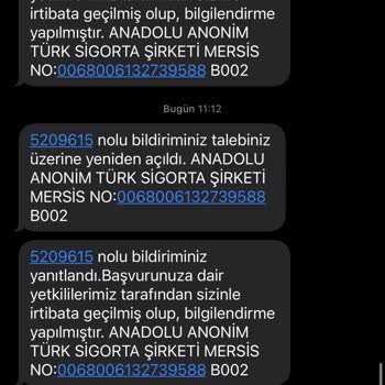 Anadolu Sigorta Yol Yardım Çekici Hizmeti Mağduriyeti
