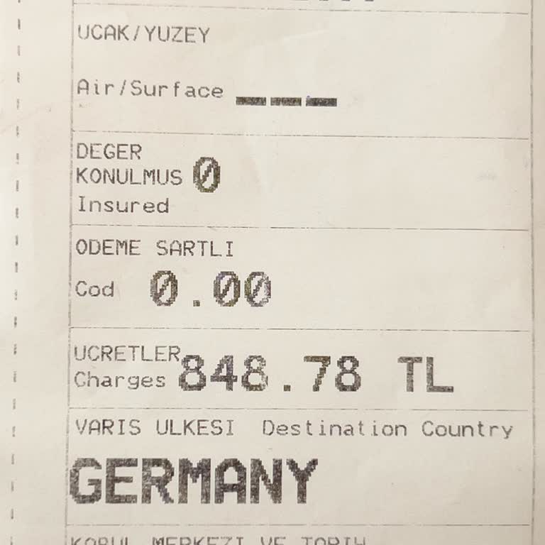 Turpex PTT PTT Yurdışı Gönderisi Gitmiyor!