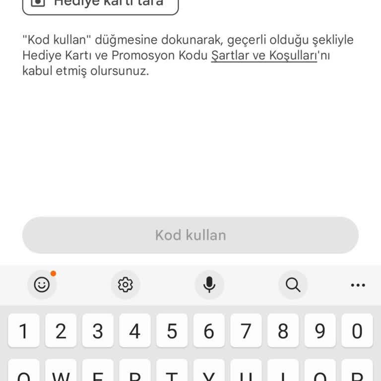 Google Play Hediye Kartı Hatası