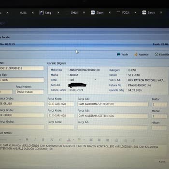 Arora Motor Arora Yedek Parça Problemi