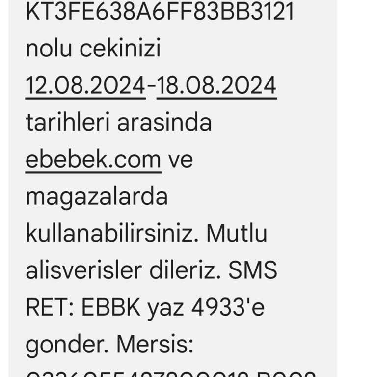 Ebebek İndirim Kuponu Kullanım Sorunu