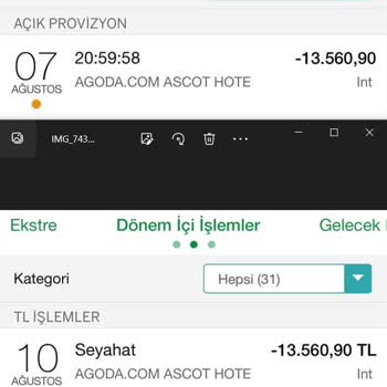 Agoda Mükerrer Para Çekimi