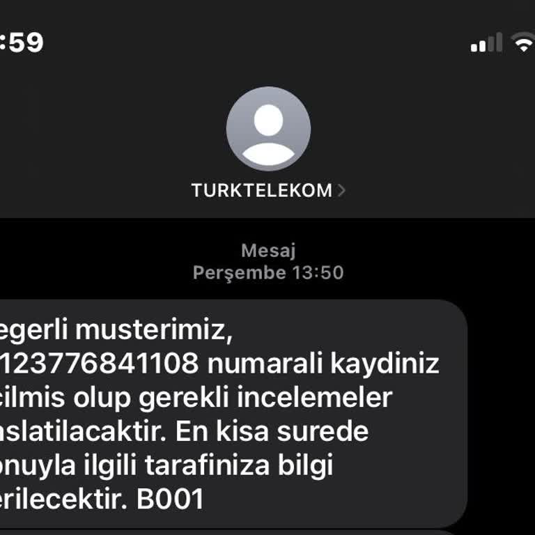 Türk Telekom Yalan Söylenmesi Ve Çözümsüzlük