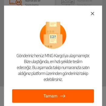 MNG Kargo MNG'den Temu Kargom İle İlgili Bilgi Alamıyorum.