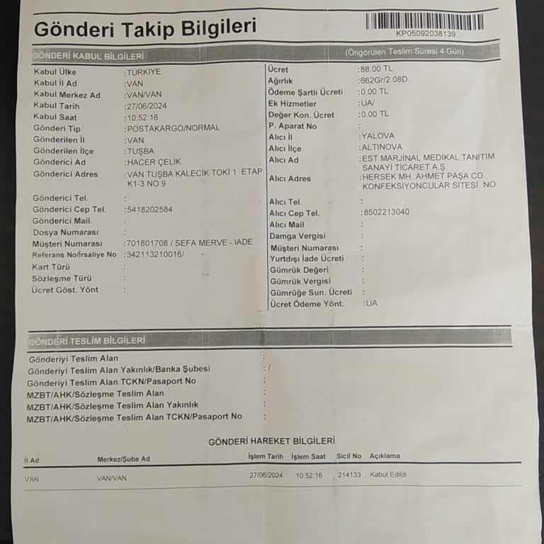 Sefamerve Para İade A