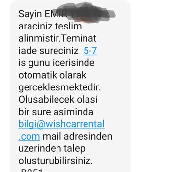 Wish Teminat İadesinde Yaşanan Gecikme