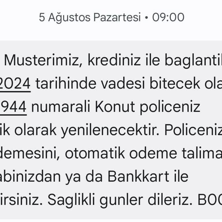 Türkiye Sigorta Konut Sigortası Ziraat Bankası Kredi Bağlantılı
