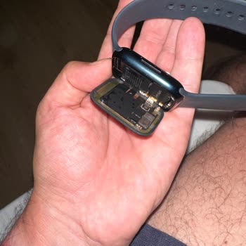 iPhone Apple Watch 7 Havuzda Camı Yerinden Çıktı.