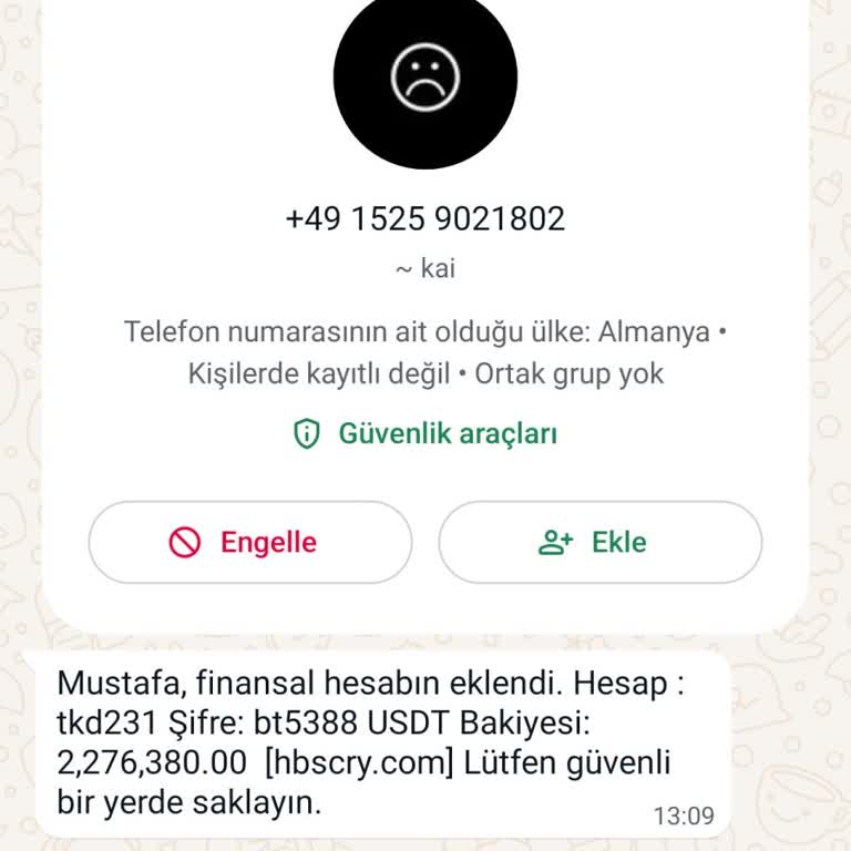 WhatsApp Yabancı Numaralar Ve Mesaj Kar Numarama Ulaşıyor