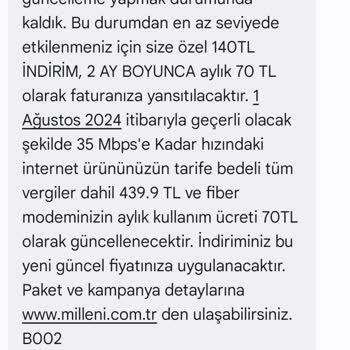 Millenicom Abonelik İptal Edilmesine Rağmen Fatura Çıkartılması