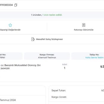 A101'DEN Aldığım Motosiklet İle İlgili Evraklarım Nerede!