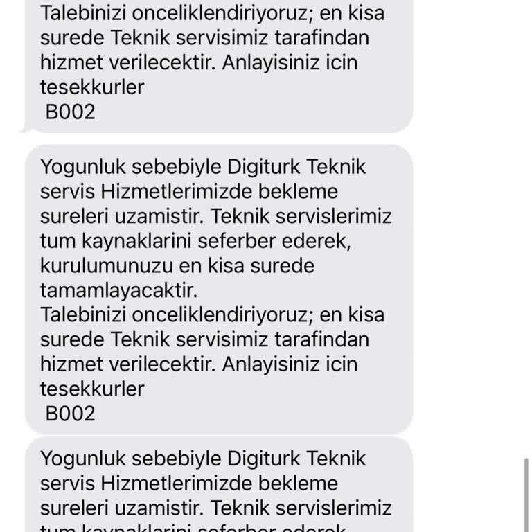 Digiturk Kurulum Yapmıyor!