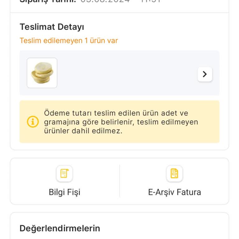 Migros Hemen Alışverişim Teslim Edilmediği Halde Paramı İade Etmediler