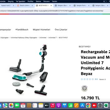 Bosch Sitesinde Yanlış İşlem