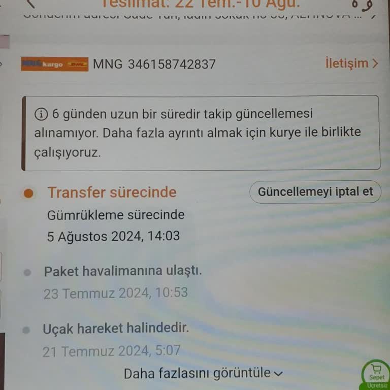 TEMU'dan Bir Aydır Ürünüm Yok