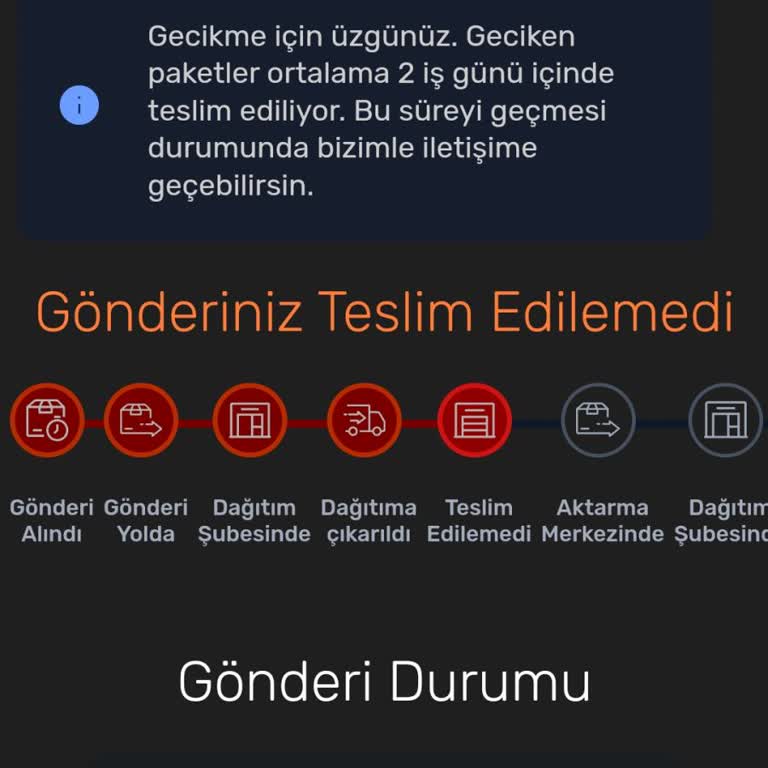 Aras Kargo Kargom Teslim Edilemiyor