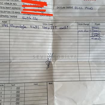 Gümüşsuyu Halı Yanlış Ölçüde Halı Teslimi