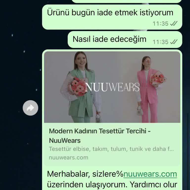 NuuWears İade İçin Muhatap Bulamıyorum