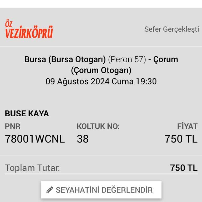 Öz Vezirköprü Turizm Şirketinin Sorumsuz Çalışanları